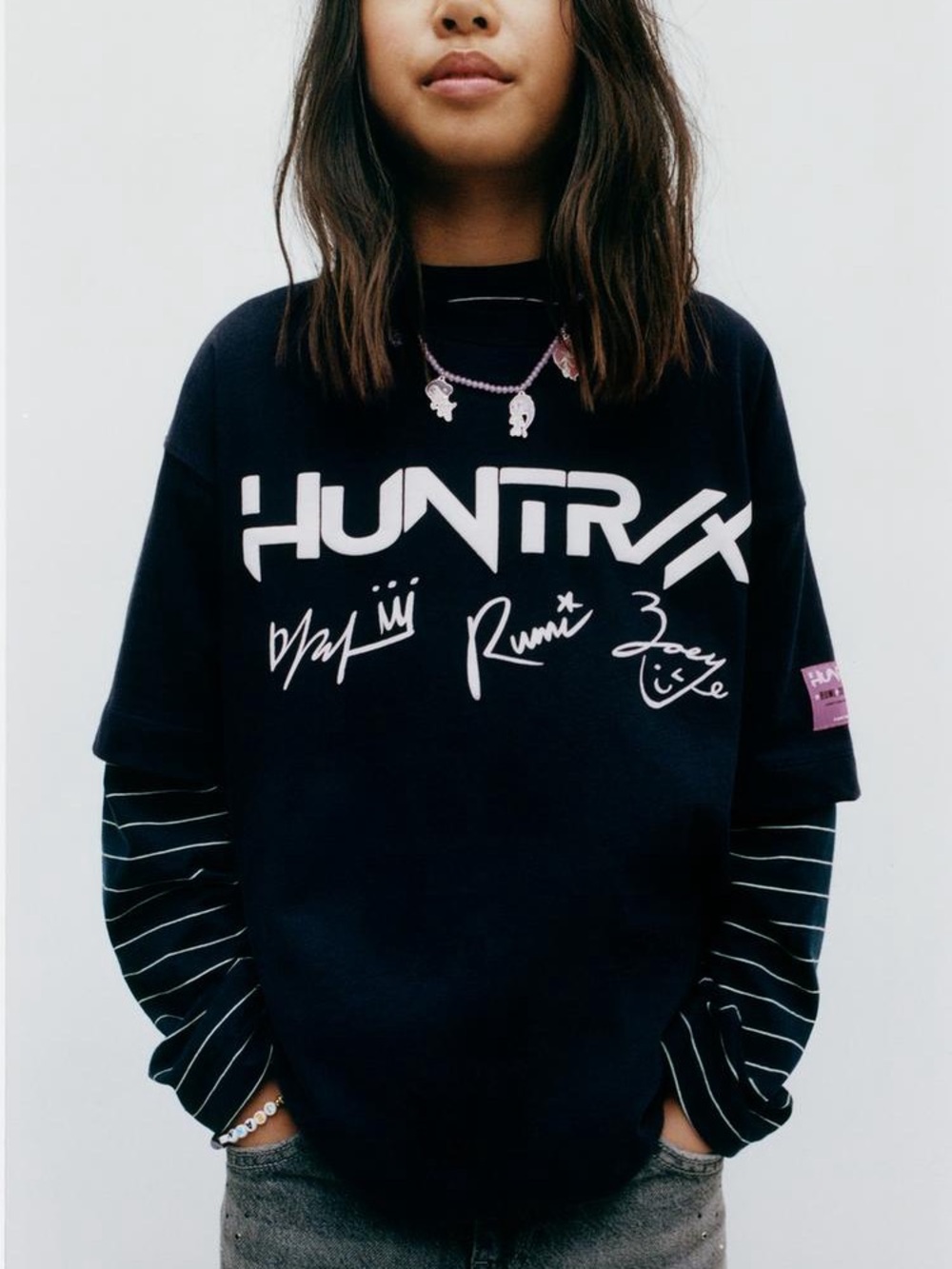 Netflix HUNTRX Black Graphic Short-Sleeve Tee